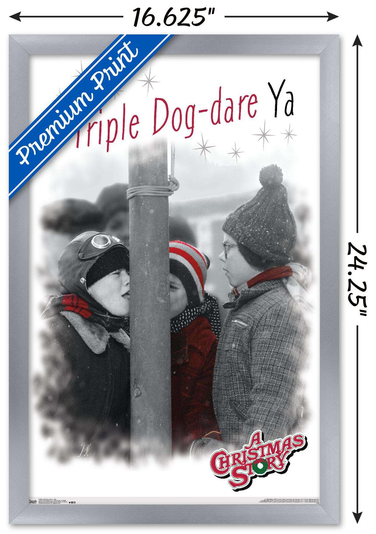 A Christmas Story - Pole Wall Poster, 14.725" x 22.375", Framed