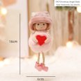 thumbnail image 1 of Christmas Hanging Plush Doll Toy Angel Girl Bell Doll Ornaments Hanging Decoration Pendant for Christmas Party, 1 of 5