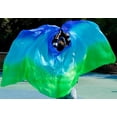 thumbnail image 4 of Silk Belly Dance Veil 3-color Gradient Veil Dance Performance Props, 4 of 7
