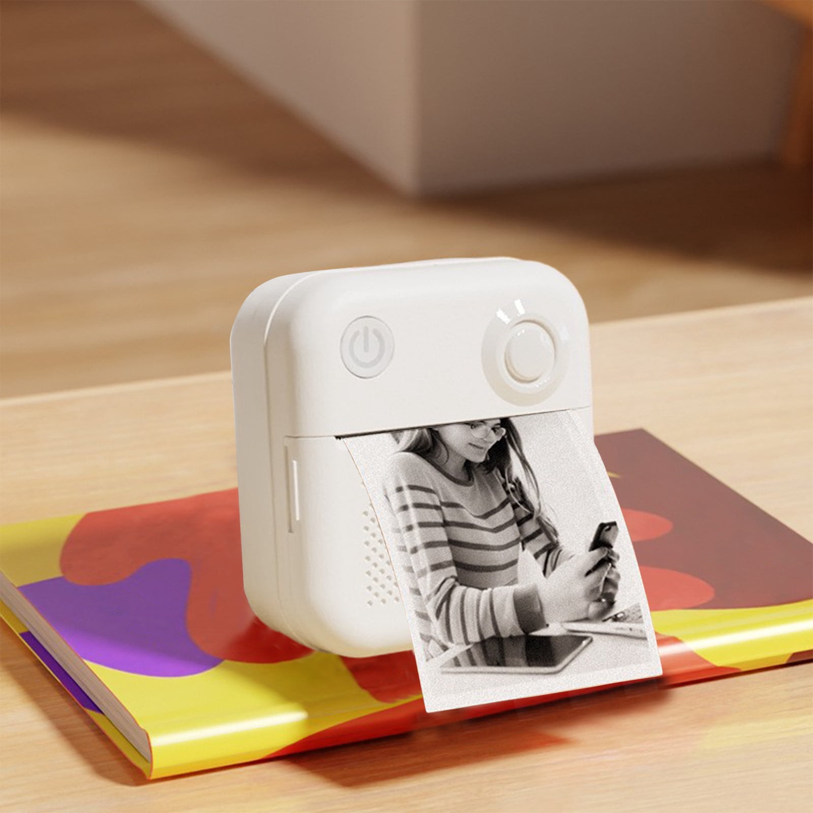 PPgejGEK Label Printers Photo Label Printing Wrong Organiser Small Home Portable Wireless Bluetooth Thermal Home Storage Kitchen Sorting Holiday