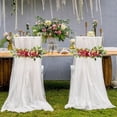 thumbnail image 4 of 2 Pack Handcrafted Artificial Rose Flower Garland Greenery Garland for Wedding Centerpieces Ceremony Arch Arbor Reception Table Decorations Wedding Decor, 4 of 22