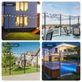 thumbnail image 2 of Postes para Luces de Cuerda SINLEY Paquete de 4 - Metal para Exterior, 3 m, con Horquilla, 2 of 7