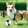 thumbnail image 4 of Pet Vest For Walking With Handle Adjustable Reflective Dog Cat Harness Sage Green and Ivory, 4 of 7