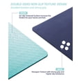 thumbnail image 3 of 1/4 Inch Extra Thick Non Slip Yoga Mat TPE Double-Sided Fitness Mat for Yoga,Pilates,Workout,Cyan, 3 of 7