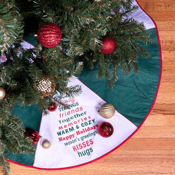 Imperial Home 36” Jute Christmas Tree Skirt - Multicolor