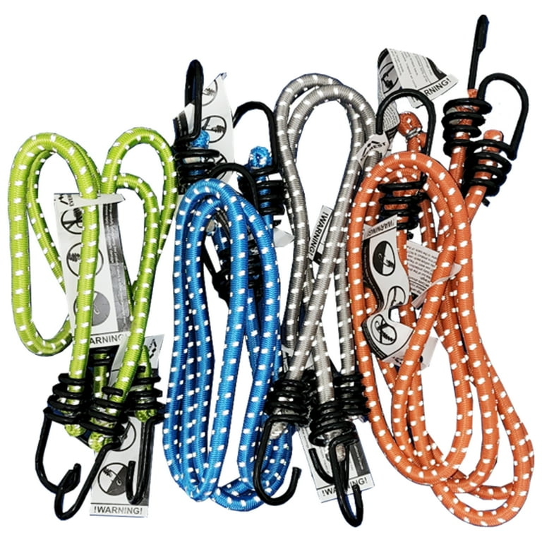 Ozark Trail Rubber Assorted Reflective Bungee Cords 12 Pack with