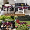 thumbnail image 5 of Pioneer Flower Floral Print Pattern Square Fitted Tablecloth with Elastic Edge,Square Table Cover,Washable Elastic Table Cover for Home Kitchen Party Decor 34"x34", 5 of 6