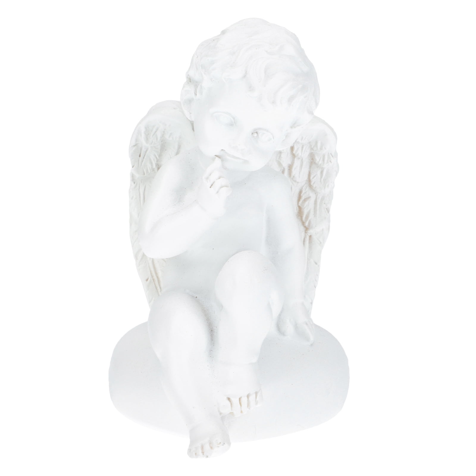 BESTONZON 1pc Resin Angel Statue Cupid Angel Sculpture Figure Home