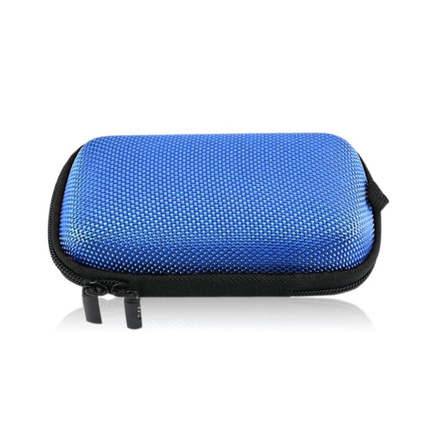 Inteprter Bolsas de almacenamiento rectangulares para auriculares MP3 compatibles con Bluetooth, para viajar, acampar, pescar, auriculares, bolsas con Almacenamiento y organización del hogar Azul Inteprter BB1229-03