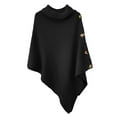 thumbnail image 4 of Herrnalise Women's Cable Cropped Sweater Long Sleeve Crewneck Pullover Knit Jumper Top Black,XL, 4 of 5