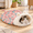 Pink Rocking Horse, variant on Cat Sleeping Bag for Indoor Cats, Pet Snuggle Sack for Sleeping Relax Play, Plush Pet Cave Bed & Burrow Nest, Portable Cat Bed for Indoor Cats Kitten