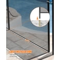 thumbnail image 3 of Removable Pool Fence – PVC Mesh Safety Barrier – DIY Install – Inground & Above Ground Pools – Aluminum & Steel Legs – 4x48FT, 3 of 7