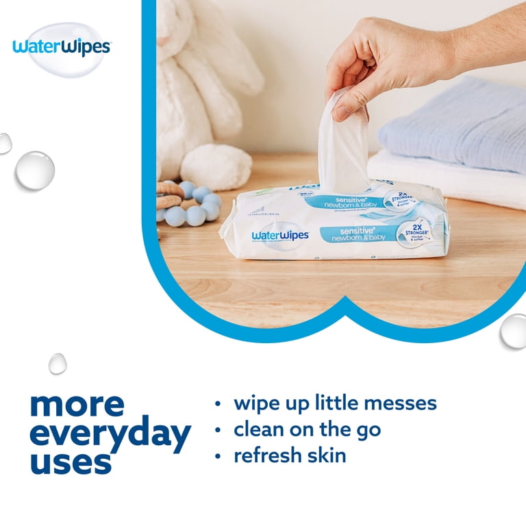 WaterWipes Sensitive Newborn Wipes, 99.9% Water, 120 Count photo 7