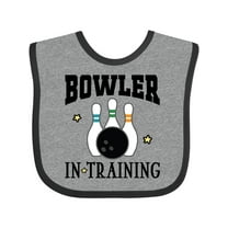 Inktastic Future Bowler in Training Bowling Boys or Girls Baby Bib