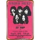 thumbnail image 1 of Placa Metal Vintage ZZ TOP Band Pintura Hierro Rectangular Arte La Pared 20x30cm, 1 of 9