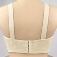 thumbnail image 3 of Tnhcen Built In Bra Tank Tops for Woman Oversized Wireless Bra Front Button Push Up Underwear Bra Underwired Tankani Plus Sized Underwear for Women Underwear , Beige, L, 3 of 4