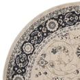 thumbnail image 4 of SAFAVIEH Lyndhurst Janel Traditional Bordered Area Rug, Light Beige/Anthracite, 7' x 7' Round, 4 of 6