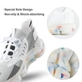 thumbnail image 7 of Vinatge Geometric Abstract Art Black Gray Walking Shoes for Men Woman Lightweight Tennis Fashion Elastic Sports Shoes Cushion Basketball Shoes, 7 of 7