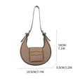 thumbnail image 3 of ESULOMP One Shoulder Crossbody Bag Leather Large Capacity Multi Compartment Women Bag, 3 of 3