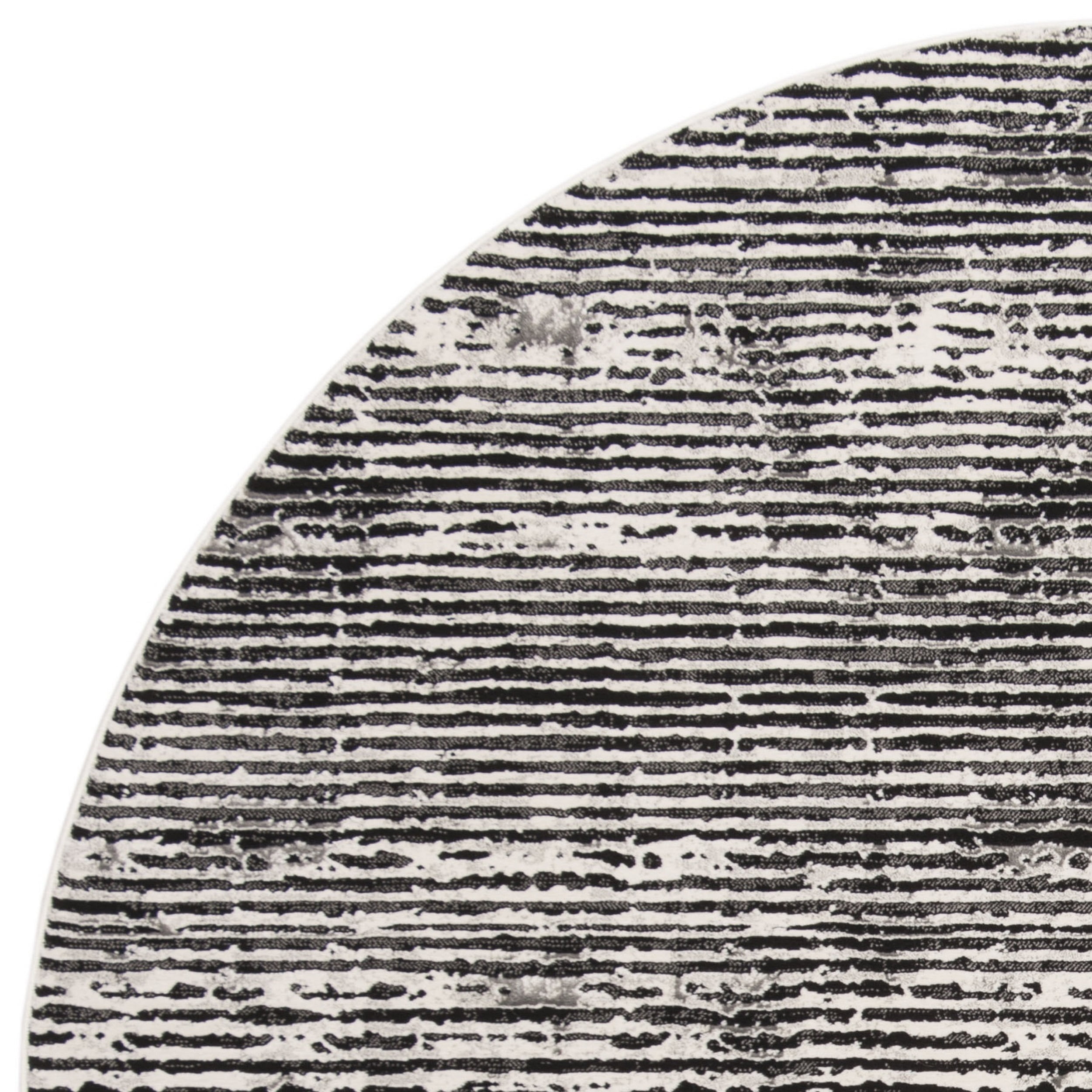 Safavieh Lurex 6'7" Round Rug in Black and Gray
