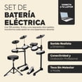 thumbnail image 2 of Mastery Brand Batería Eléctrica Musical Completa con Parches de Malla, Módulo de Percusión, Rack, Taburete, Baquetas y Doble Pedal, 2 of 9