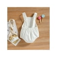 thumbnail image 3 of Biekopu Newborn Baby Romper, Infant Toddler Heart Pattern Printed Sleeveless Buttons Canvas One Piece, 3 of 9