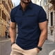 thumbnail image 1 of pstuiky camisetas para hombre, Suéter informal y moderno de color sólido con cuello redondo y manga corta para hombre camisetas de hombre m, 1 of 9