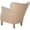 beige, variant on Jenny Arm Chair W/ Bass Nail Heads-Color:Taupe,Finish:Black