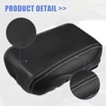 thumbnail image 6 of Unique Bargains 1PC Car Armrest Box Cover Protector Faux Leather for Subaru Forester 2013-2018 Black with White Stitches, 6 of 7