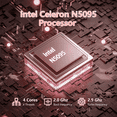 thumbnail image 1 of Auusda Ordinateur Portable Reconditionné 14.1 Pouces Windows 11 Pro avec Intel Celeron N5095, 16 Go RAM, 512 Go SSD, Rose, 1 of 1