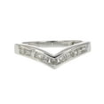 thumbnail image 4 of Vir Jewels 1/2 CTTW Princess Diamond V Shape Wedding Band in 14K White Gold in Size 7 Female Adult, 4 of 5