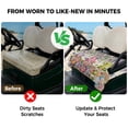 thumbnail image 4 of Golf Cart Seat Covers for 2 Seater,Blue Purple Gnomes Microfiber Cart Seat Towel Blanket,Spring Vintage Hydrangea Flower Leaf Absorbent NonSlip Bench Seats Protector for Golf Course 51"x31", 4 of 9