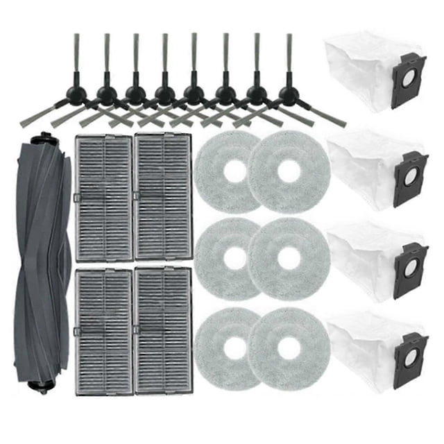 23PCS for Bot L10s Plus Robot Vacuum Cleaner Spare Parts Main Side Brush Mop Cloth Hepa Filter Dust