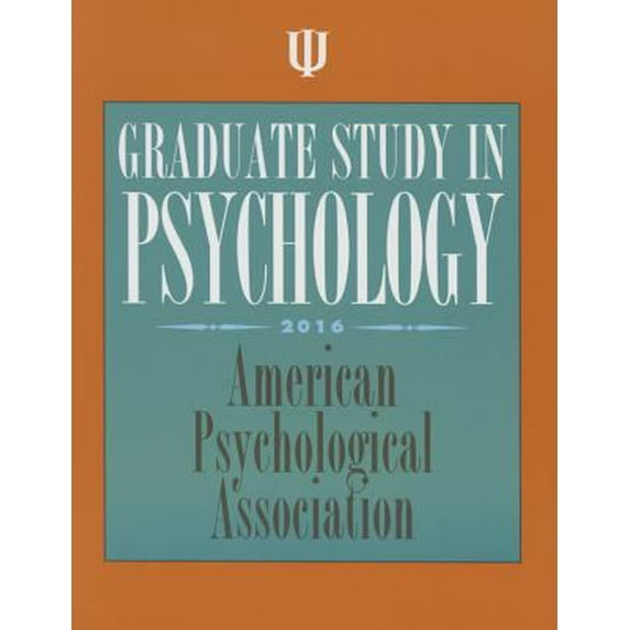 Pre-Owned Graduate Study in Psychology 2016 (Paperback) 1433821176 9781433821172