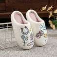 thumbnail image 6 of BERANMEY Cute Smile Cowboy Slippers for Women Perfect Soft Plush Comfy Warm Slip-On Western Boots Slippers fo Women Indoor Fluffy House Slippers for Women and Men Non-slip Fuzzy Flat Slides, 6 of 11