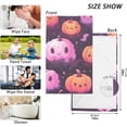 thumbnail image 6 of Dreamtimes Cute Pumpkins Pink' Bathroom Towels 2 Pieces 16×28 inches, Cotton Bath Towel Water Absorbent Lightweight Quickdry Towels for Bathroom Ktichen Travel Gym, 6 of 7