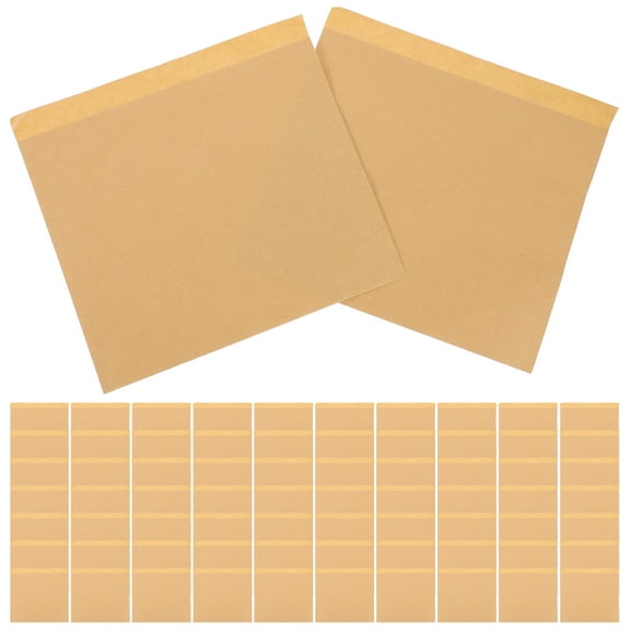 Guichaokj 100 Pcs Pancake Paper Bag 100pcs Bread Bags for Homemade Snack Kids Kraft Fragrant Biscuit Lunch Merchandise