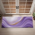 thumbnail image 2 of Purple Gold Marble Pattern Door Rugs,Washable Non Slip Door Mats Indoor,Decorative Door Mats,Entry Mat Indoor for Entrance,Bedroom,Kitchen,Bathroom,16"x47", 2 of 6