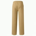 thumbnail image 4 of Ccpelsie Boy's Baggy Sweatpants Cotton Fleece Wide Leg Lounge Sweat Pants Drawstring Waist Jogging Pants with Pockets(A-Khaki,13-14 Years), 4 of 5