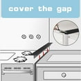 thumbnail image 3 of Casewin Kitchen Silicone Stove Counter Gap Cover, 21 inch Long & Extra Wide Stove Gap Filler Range Strips 2pcs,Between Oven and Countertop Dishwasher, Dryer,Easy Clean Heat Resistant Gap Guards Black, 3 of 5