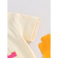 thumbnail image 5 of Bagilaanoe Newborn Baby Girl Rompers Letters Print Short Sleeve Bodysuits 3M 6M 12M 18M Infant Casual One Piece Short Jumpsuit, 5 of 6