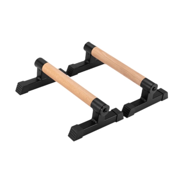 2 barras de madera para fitness, estructura robusta, soporte portátil para el cuerpo. 33cm