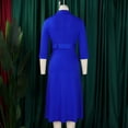 thumbnail image 4 of Women's Blazer Dresses Casual Office Work Belted Sexy Elegant Business Dress, 4 of 8
