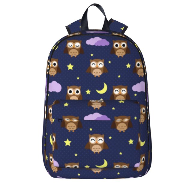 Mochila con diseño de búho de dibujos animados, ideal para portátiles, viajes, senderismo, negocios, para mujeres y hombres.