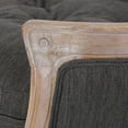 thumbnail image 3 of Noble House Moreno Fabric and Wood Frame Medium Pet Bed, Charcoal and Antique Natural, 3 of 9