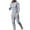 Gray, variant on Lovskoo Men's Track Suits 2 Piece Set Hooded Solid Color T-Shirt Set Sports Long Sleeve Hooded Casual Outwear & Jackets Sets Gray