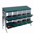 thumbnail image 1 of Chicken Nesting Boxes, Metal Chicken Laying Box with Removable Roll Out Egg Collection Tray, Outdoor Chicken Coop Nesting Box, 1 of 8