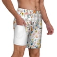 thumbnail image 2 of Kdxio On The Farm Print Men'S Swim Trunks With Compression Liner 7 Inch Inseam Quick Dry Swim Shorts, 2 of 7