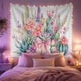 thumbnail image 2 of Cactus and Succulent Bouquet in Watercolor, Romantic Watercolor Style for Plant Lovers, Floral Wall Art, Housewarming Gift Tapestry Wall Hanging for Bedroom and Living Room, 2 of 7
