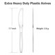 thumbnail image 2 of Cuchillos desechables de plástico Dealusy 360 unidades sin BPA, 2 of 7